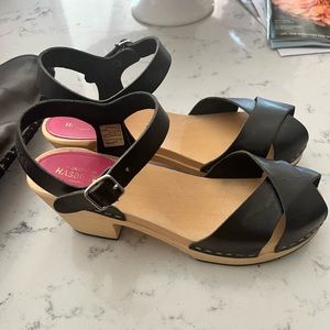 Swedish Hasbeen Mirja in Black NEW. Never worn.